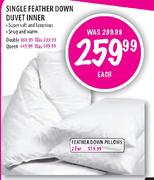 Queen Feather Down Duvet Inner-Each