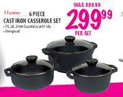 Home Cast Iron Casserole Set-6 Piece