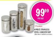 Home Stainless Steel Canister Set-4 Piece
