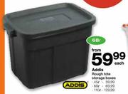 Addis Rough Tote Storage Boxes-45Ltr Each