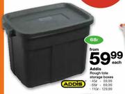 Addis Rough Tote Storage Boxes-110Ltr Each