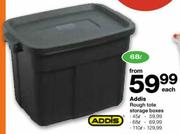 Addis Rough Tote Storage Boxes-68Ltr Each