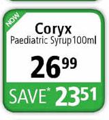 Coryx Paediatric Syrup-100Ml