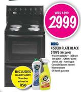 KIC 4 Solid Plate Black Stove(KFCU600)