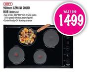 Defy 900mm Gemini Solid Hob(DHD326)