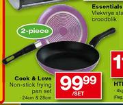 Cook & Love Non-Stick Frying Pan Set (24cm & 28cm)-2-piece per set