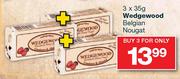 Wedgewood Belgian Nougat-3 x 35gm