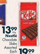Nestle Chocolate Slabs-150gm