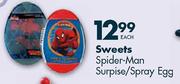 Sweets Spider-Man Surprise/Spray Egg Each
