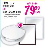 Gizmo C0-2 Toilet Seat or Montana Mirror-Each