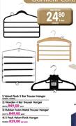 Wooden 4 bar Trouser Hanger-Each