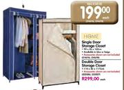 Home Single Door Storage Closet-90x46x160cm Each