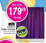 Always Home Polysilk Purple Curtain-Per Drop