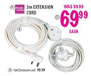 Simple Choice Extension Cord-5m Each