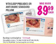 Vitasleep Preludes Or Antisnore Standard Pillow-Each