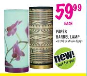 Paper Barrel Lamp-Each