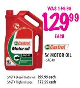 Castrol Motor Oil-5l Each