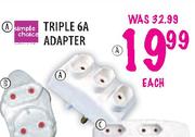 Simple Choice Triple 6A Adapter-Each