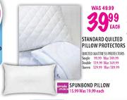 Standard Quilted Pillow Protectors-Each