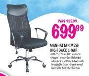 Manhattan Mesh High Back Chair