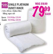 Simple Choice Queen Platinum Duvet Inner-Each