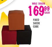 Fixed Suede Cube-Each