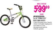 16/20" Princess/Edge BMX Bikes-Each