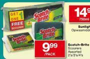 Scotch-Brite Scourers Assorted-2's/3's/4's per pack