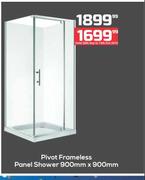 K Carrim Pivot Frameless Panel Shower 900mmX900mm