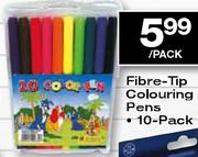 Fibre-Tip Colouring Pens-10-pack per pack