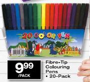 Fibre-Tip Colouring Pens-20-pack per pack