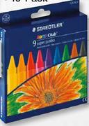 Staedtler Super Jambo Wax Crayons -9 Pack