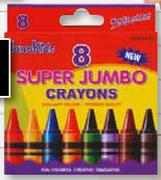 InnoKids Super Jumbo Wax Crayons -8 Pack