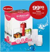 Tuana Glass Drinks Set-18 Piece