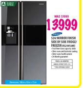 Samsung Mirror Finish Side By Side Fridge/Freezer-524ltr