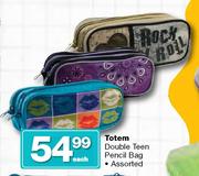Totem Double Teen Pencil Bag Assorted-Each