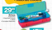 McCasey Pencil Box Assorted Colours-30cm Each