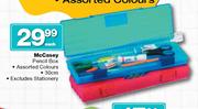 McCasey Pencil Box Assorted Colours-30cm Each