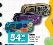 Totem Double Teen Pencil Bag Assorted-Each