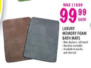 Luxury Memory Foam Bath Mats-Each