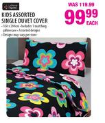 Kids Assorted Single Duvet Cover-Each