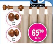 34mm Wooden Curtain Rods-2m Rod