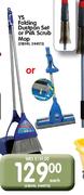 YS Folding Dustpan Set Or PVA Scrub Mop-Each