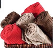 Chenille Border 100% Cotton Bath Towel