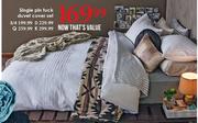 Queen Pin Tuck Duvet Cover Set