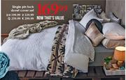 Double Pin Tuck Duvet Cover Set