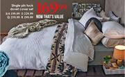 King Pin Tuck Duvet Cover Set