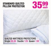 Single Quilted Mattress Protectors-Each