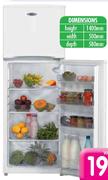 Defy 191L Double Door Fridge/Freezer White
