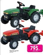 Pedal Tractor And Trailer-Each